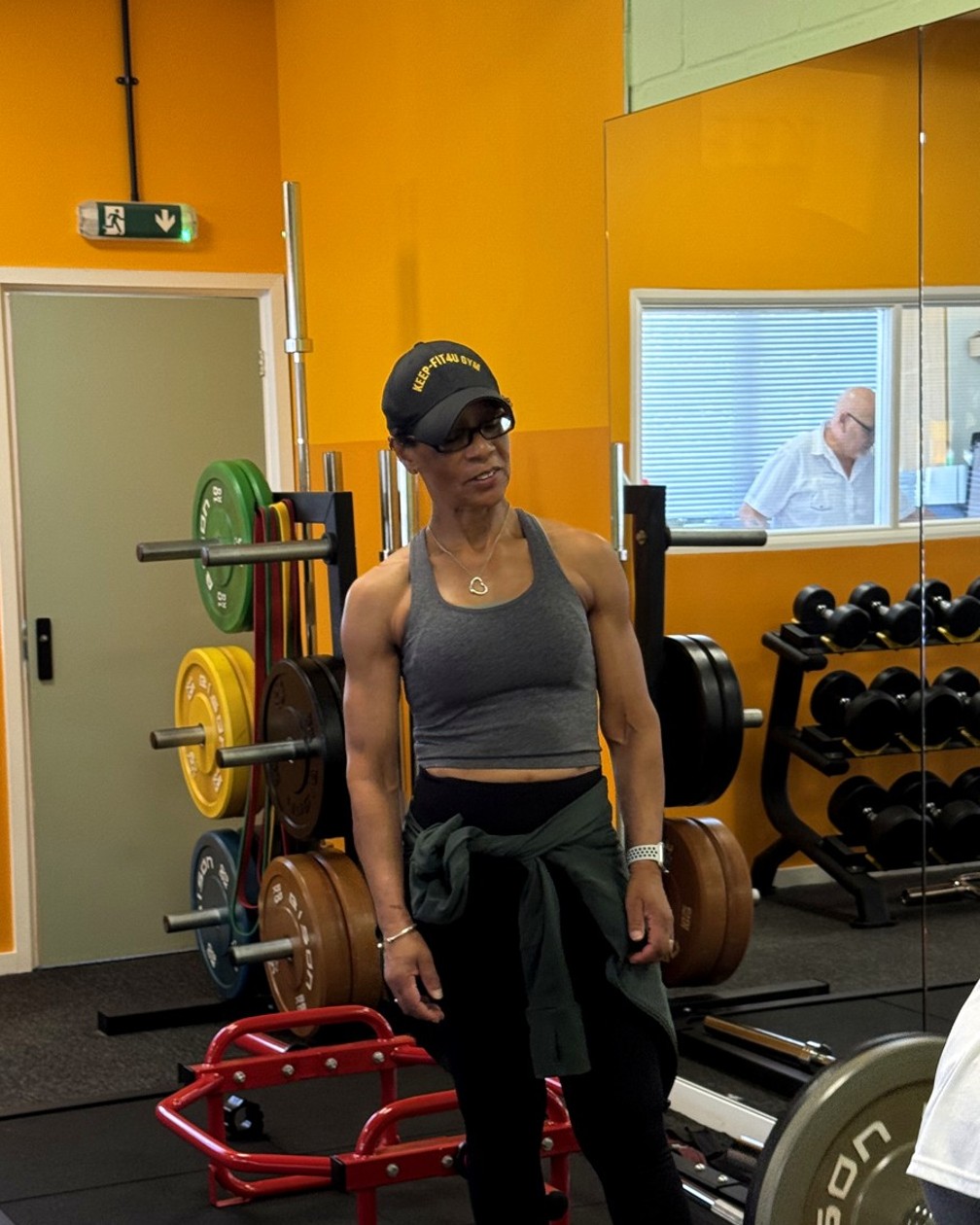 Dulcie Maloney, owner of Keep Fit 4 U, on the gym floor